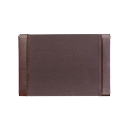 Dacasso Chocolate Brown Leather 25.5" x 17.25" Side-Rail Desk Pad PR-3402